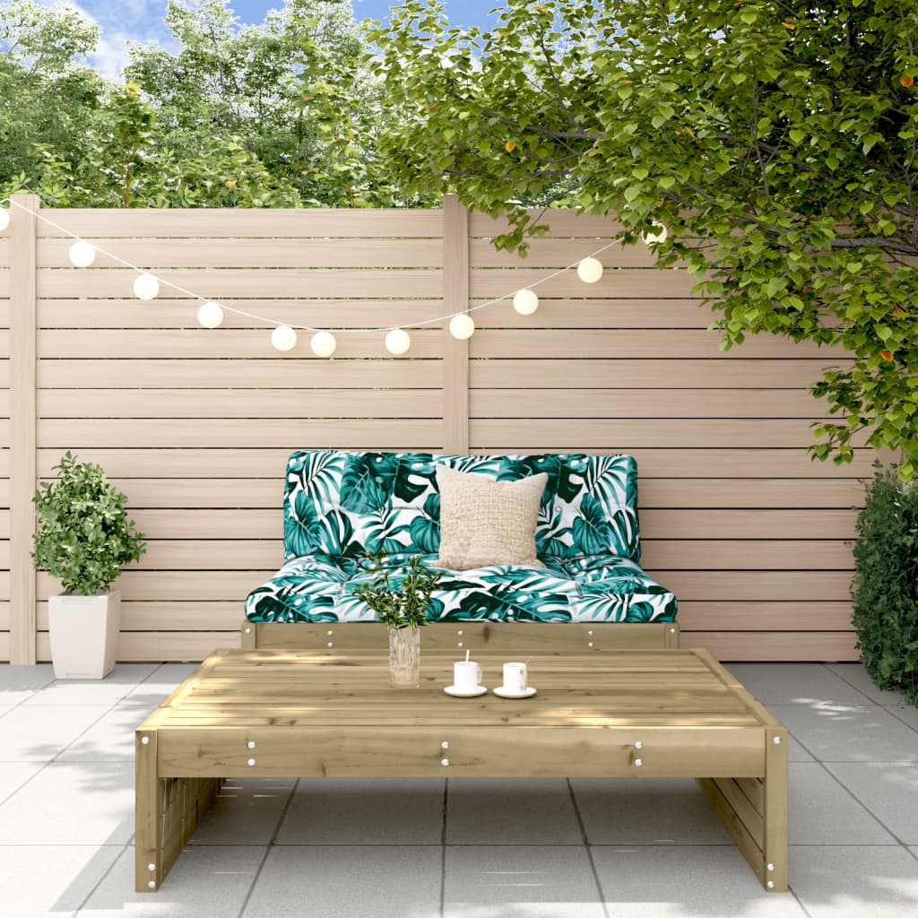 Set mobilier de gradina cu perne, 2 piese, lemn de pin tratat — imaginea 2