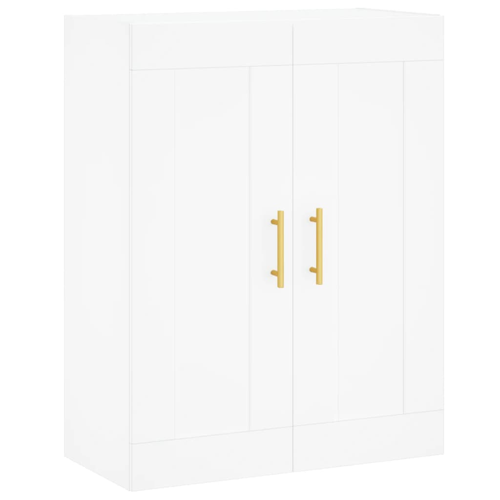 Dulap inalt, alb, 69,5x34x180 cm, lemn compozit — imaginea 5