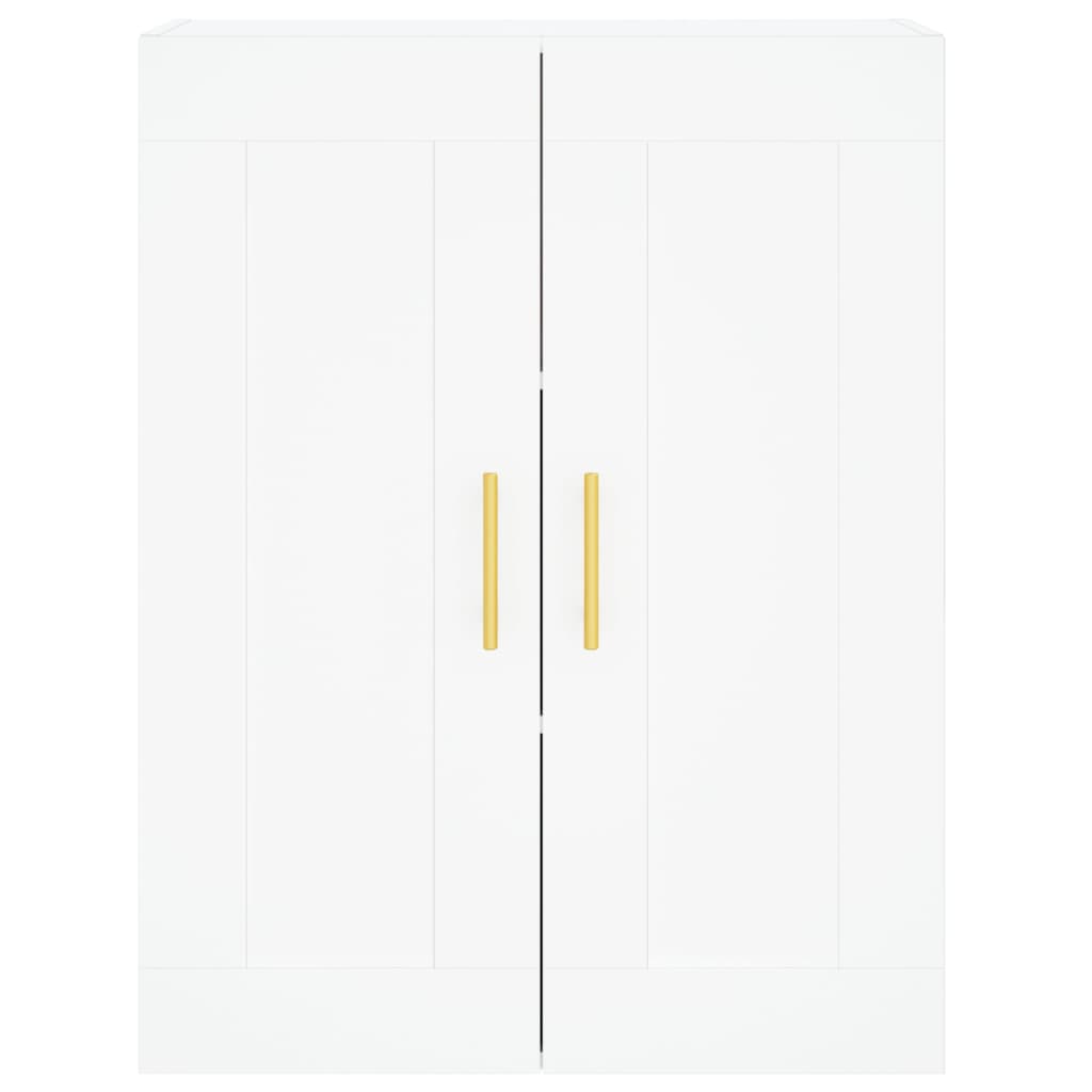 Dulap inalt, alb, 69,5x34x180 cm, lemn compozit — imaginea 6