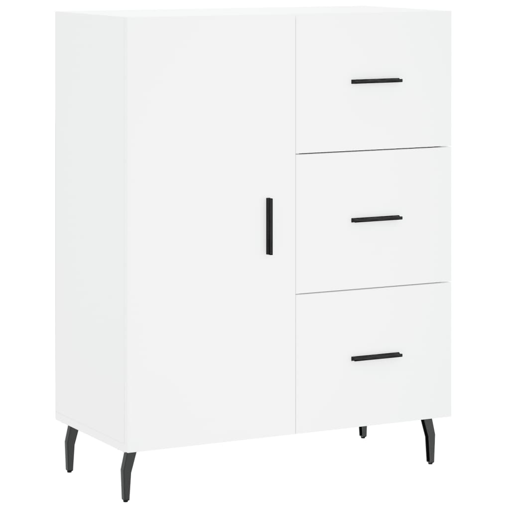 Dulap inalt, alb, 69,5x34x180 cm, lemn compozit — imaginea 7