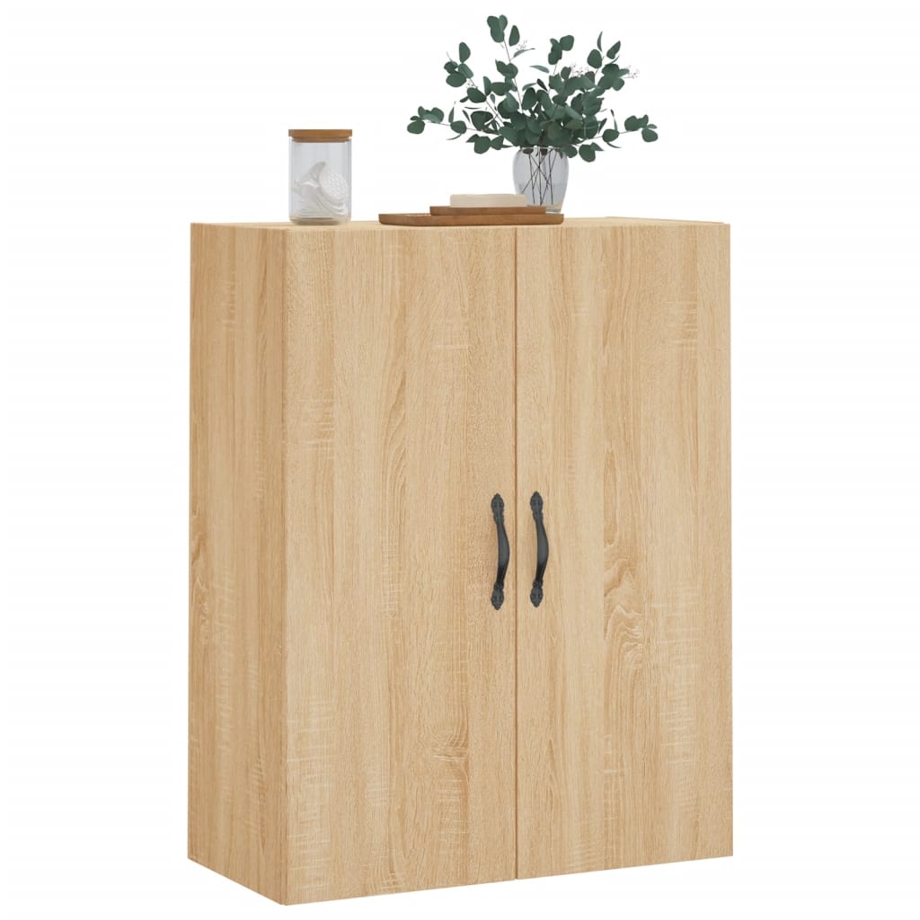 Dulap TV pe perete stejar sonoma, 69,5x34x90 cm, lemn prelucrat — imaginea 4