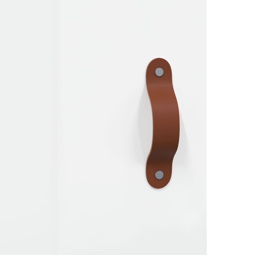 Dulap inalt, alb extralucios, 34,5x34x180 cm, lemn prelucrat — imaginea 10