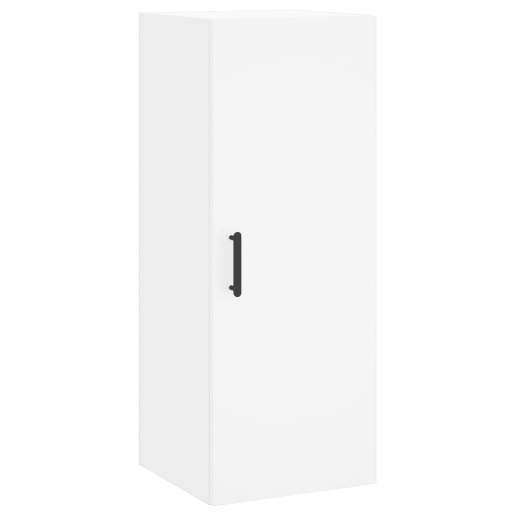 Dulap inalt, alb, 34,5x34x180 cm, lemn prelucrat — imaginea 5