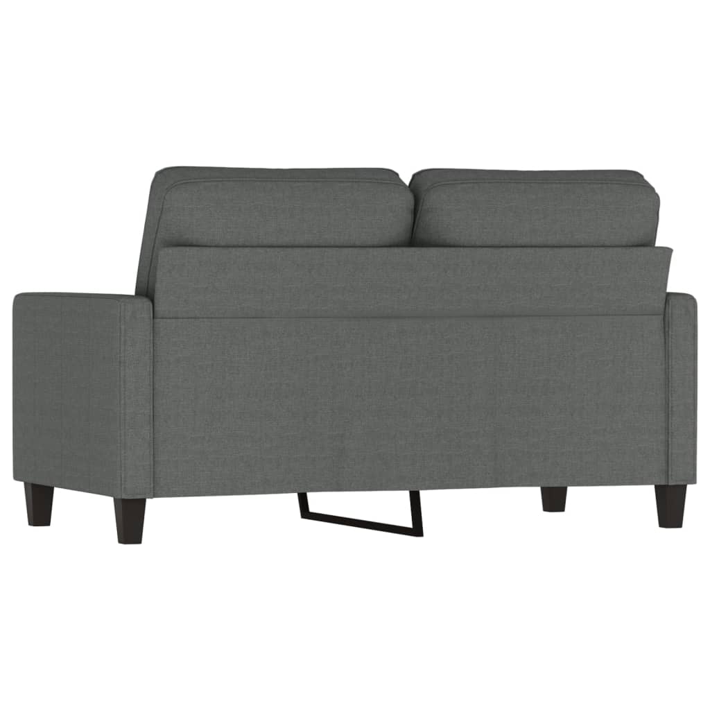 Canapea cu 2 locuri, gri inchis, 120 cm, material textil — imaginea 5