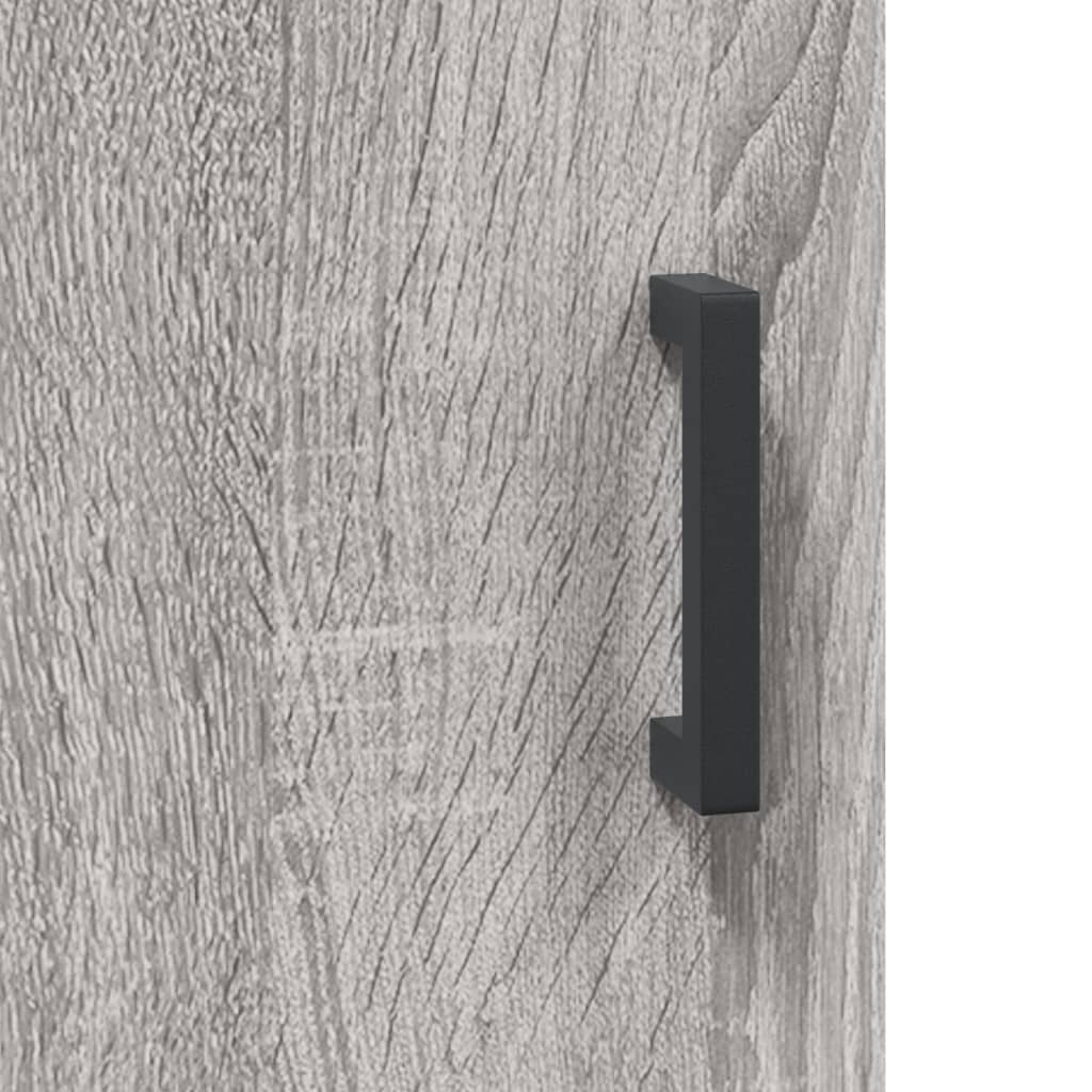 Dulap inalt, gri sonoma, 34,5x34x180 cm, lemn prelucrat — imaginea 10