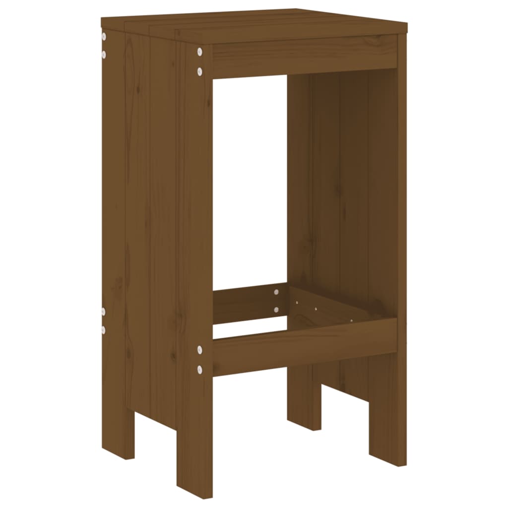 Set mobilier bar de gradina, 5 piese, maro miere lemn masiv pin — imaginea 4