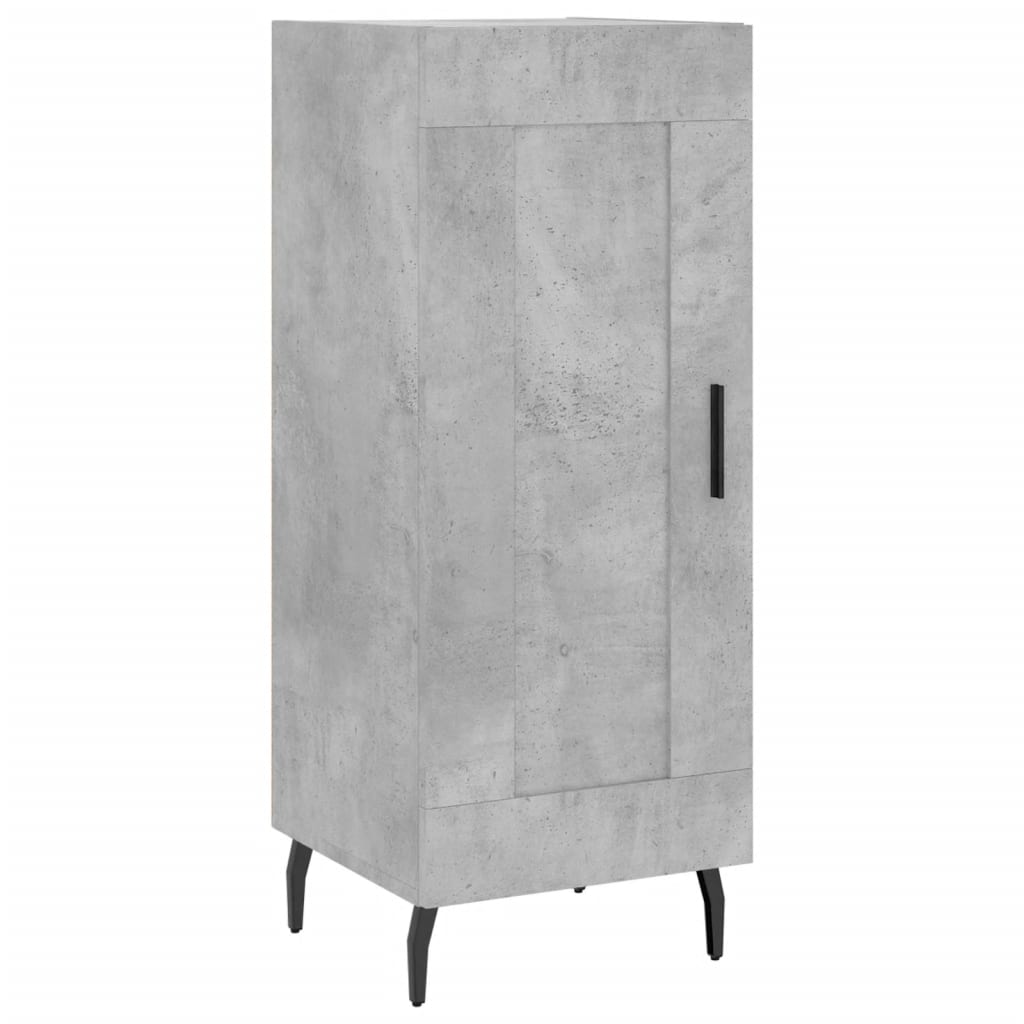 Dulap inalt, gri beton, 34,5x34x180 cm, lemn prelucrat — imaginea 5