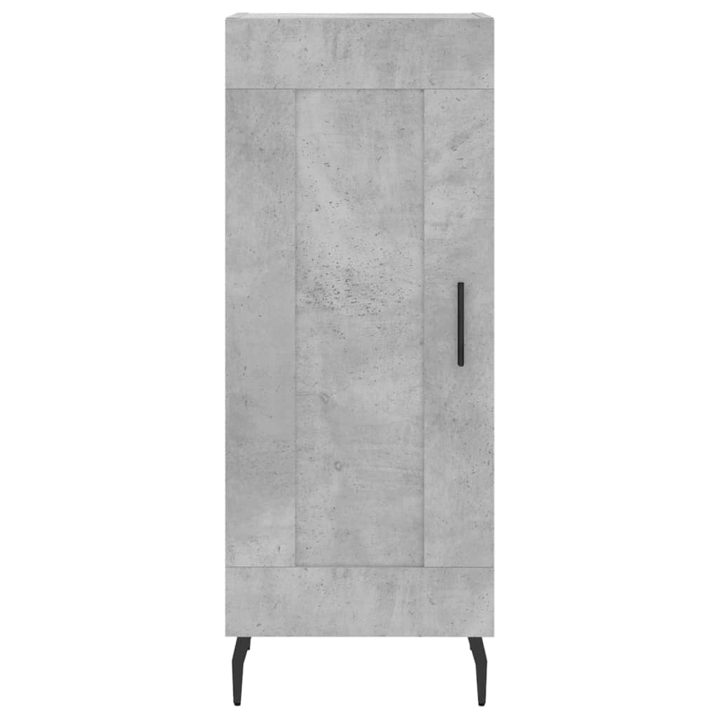 Dulap inalt, gri beton, 34,5x34x180 cm, lemn prelucrat — imaginea 6