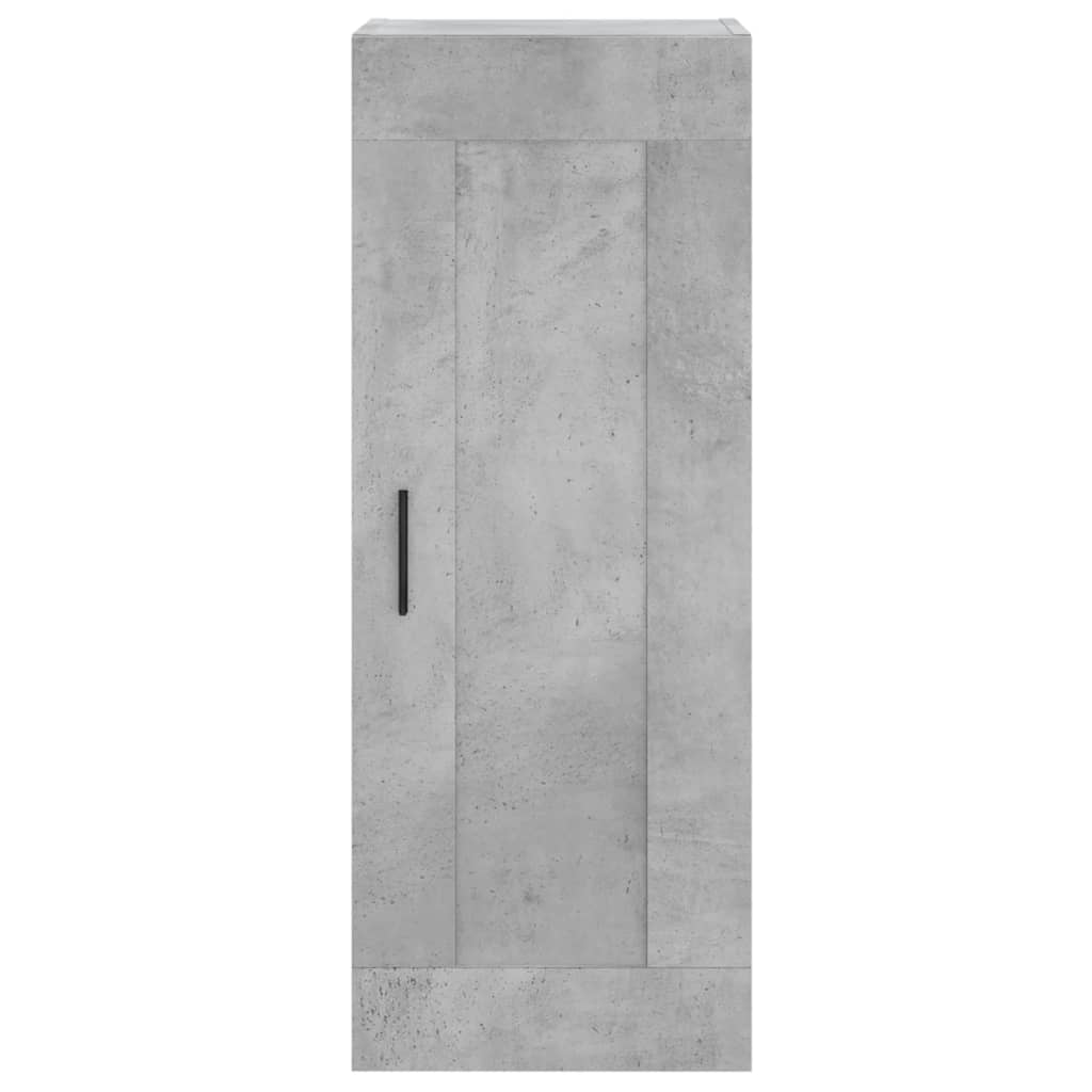 Dulap inalt, gri beton, 34,5x34x180 cm, lemn prelucrat — imaginea 7