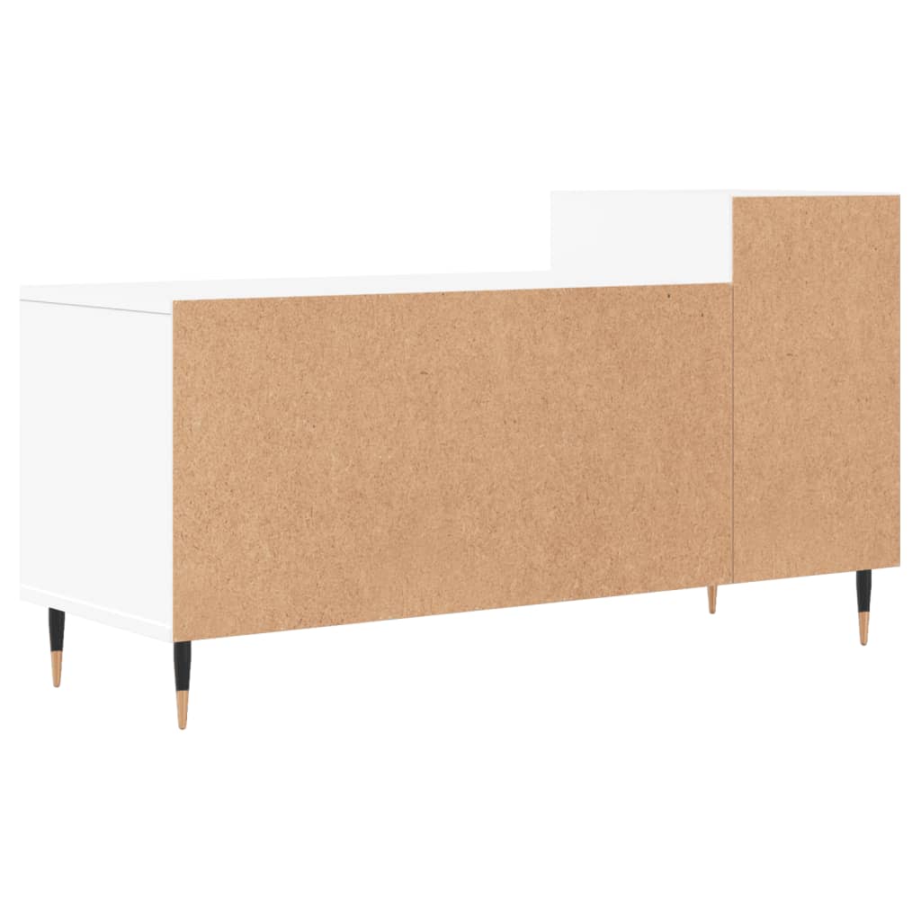 Comoda TV, alb, 100x35x55 cm, lemn prelucrat — imaginea 8