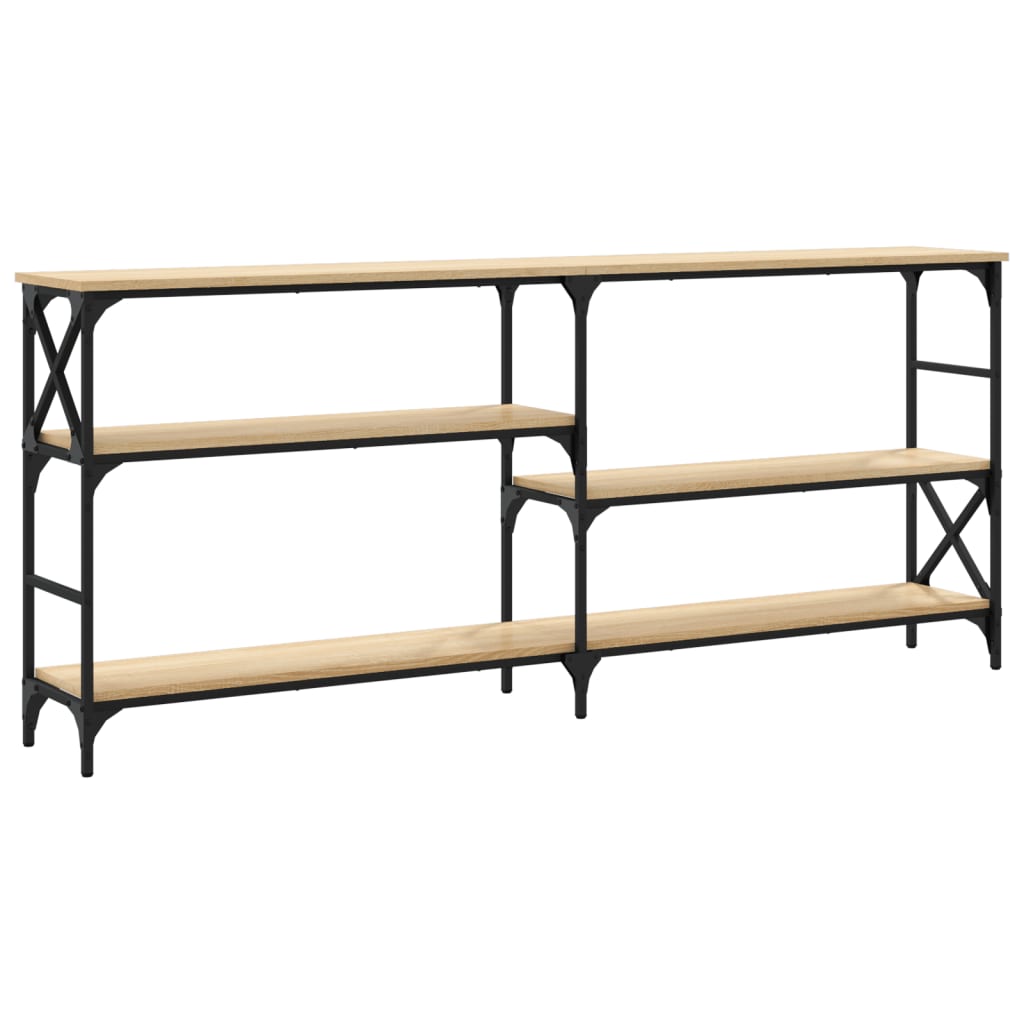 Masuta consola, stejar sonoma, 180x29x76,5 cm, lemn prelucrat — imaginea 6