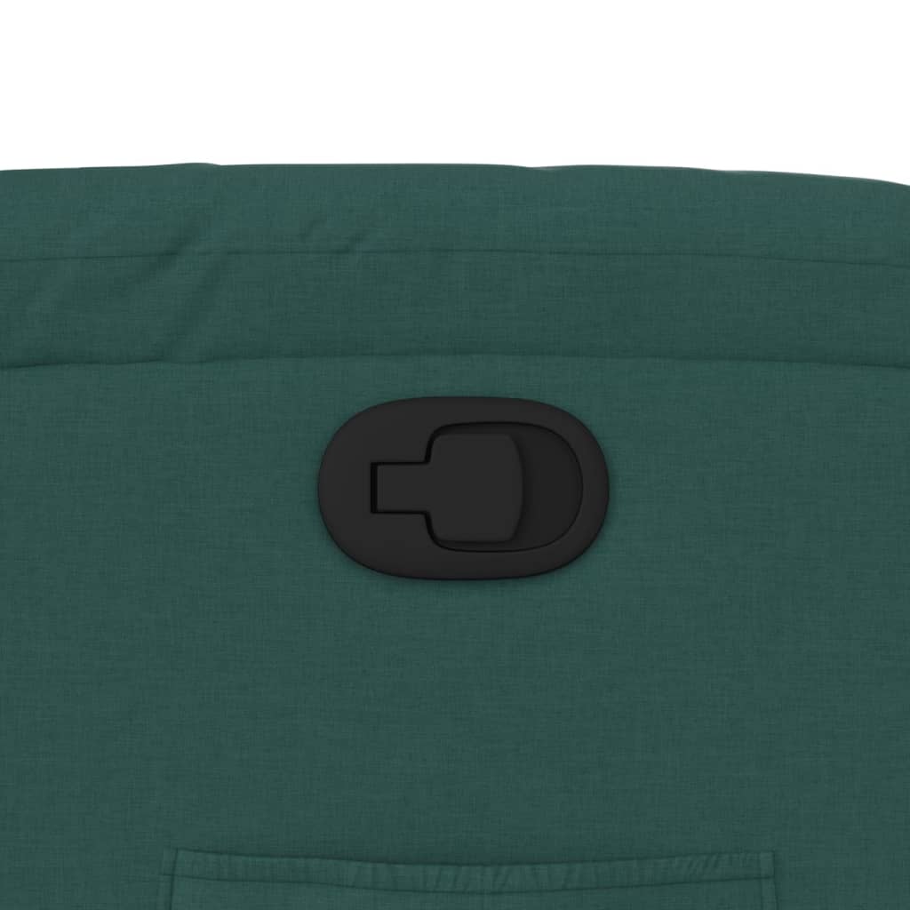 Fotoliu rabatabil, verde inchis, material textil — imaginea 9