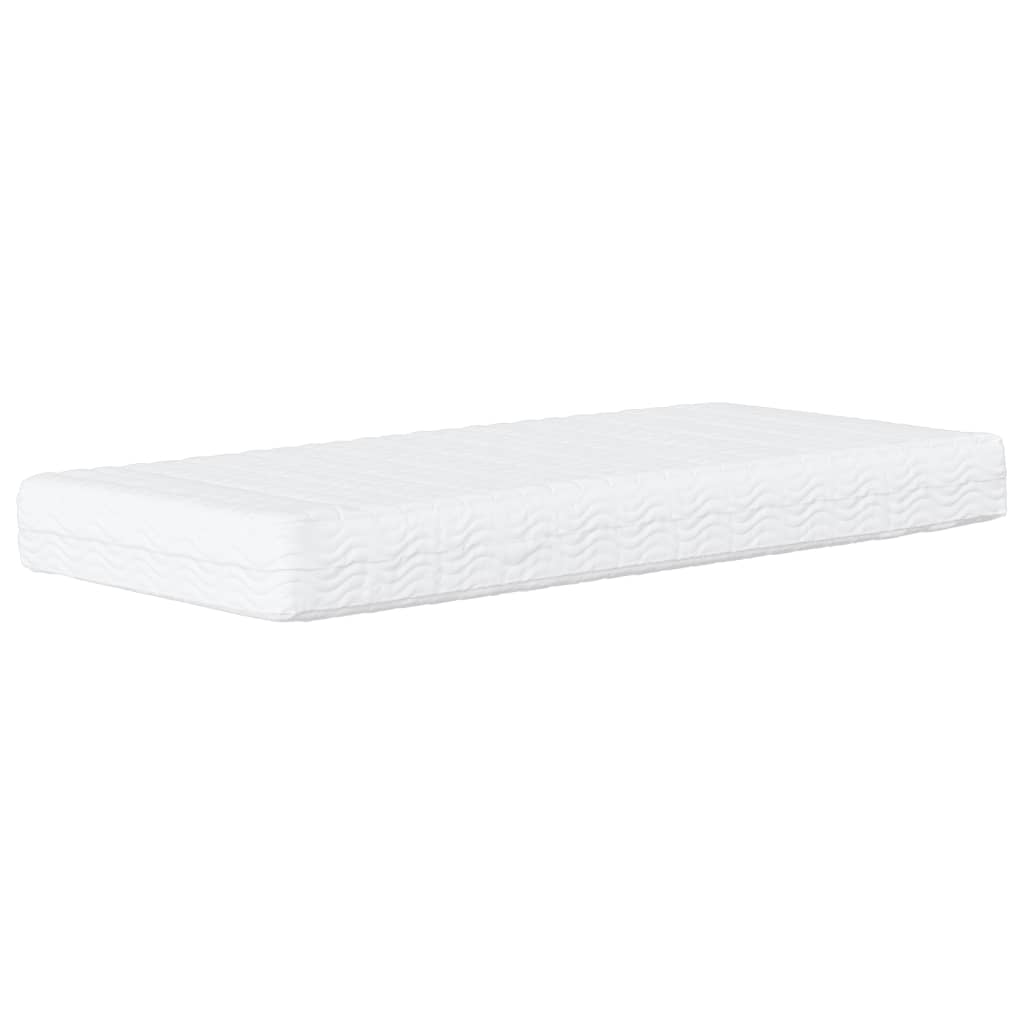 Saltea din spuma, alb, 100x200 cm, duritate H2 H3 — imaginea 3