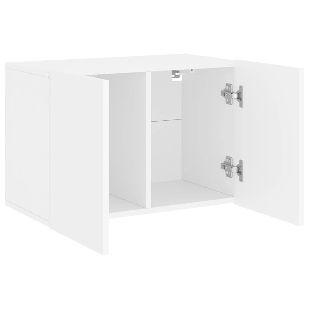 Comoda TV de perete, alb, 60x30x41 cm — imaginea 5