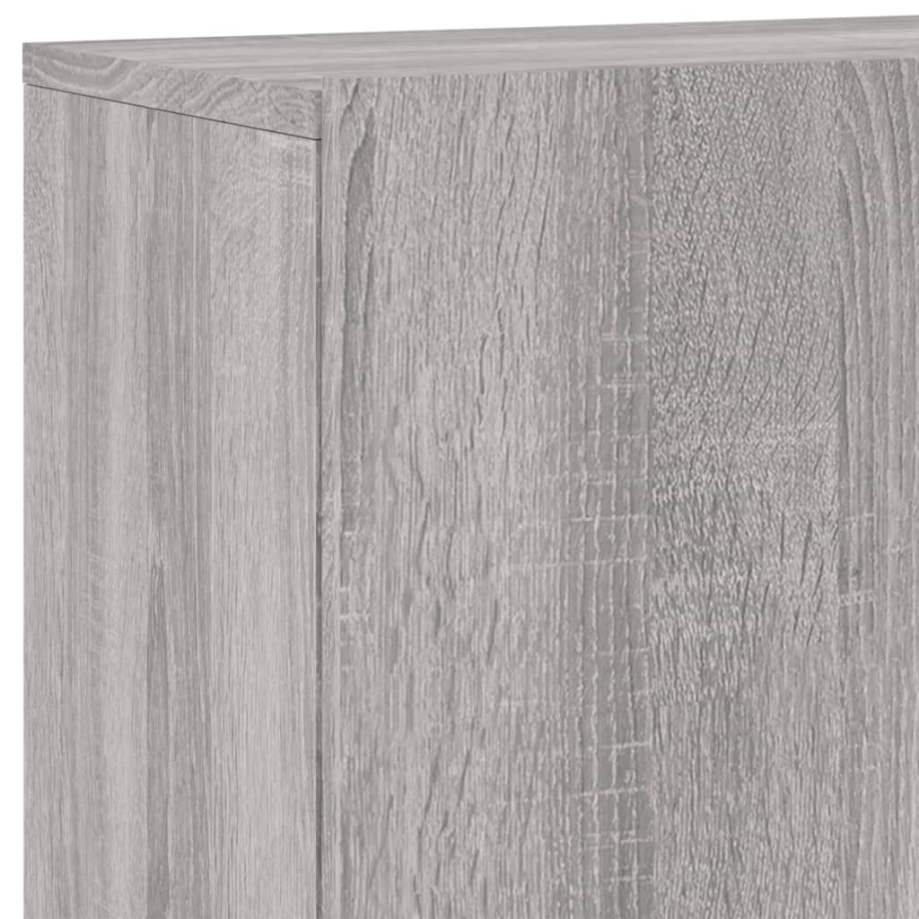 Comoda TV de perete, gri sonoma, 100x30x41 cm — imaginea 9