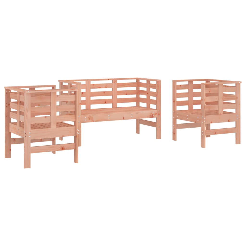 Set mobilier de gradina, 3 piese, lemn masiv douglas