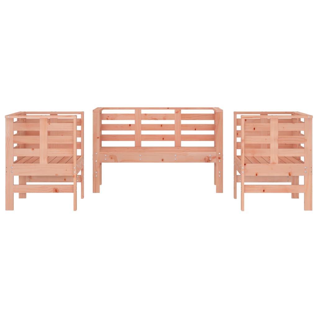 Set mobilier de gradina, 3 piese, lemn masiv douglas — imaginea 4