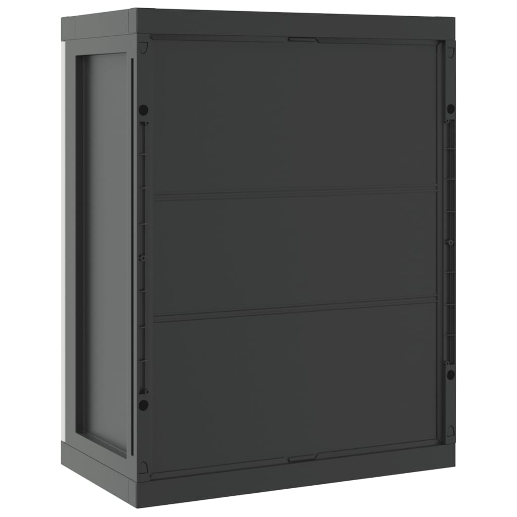 Dulap depozitare de exterior, gri si negru, 65x37x85 cm, PP — imaginea 6