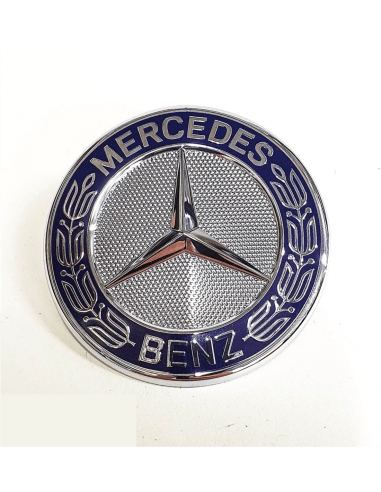 Emblema capota fata Mercedes Benz 57mm, Albastru