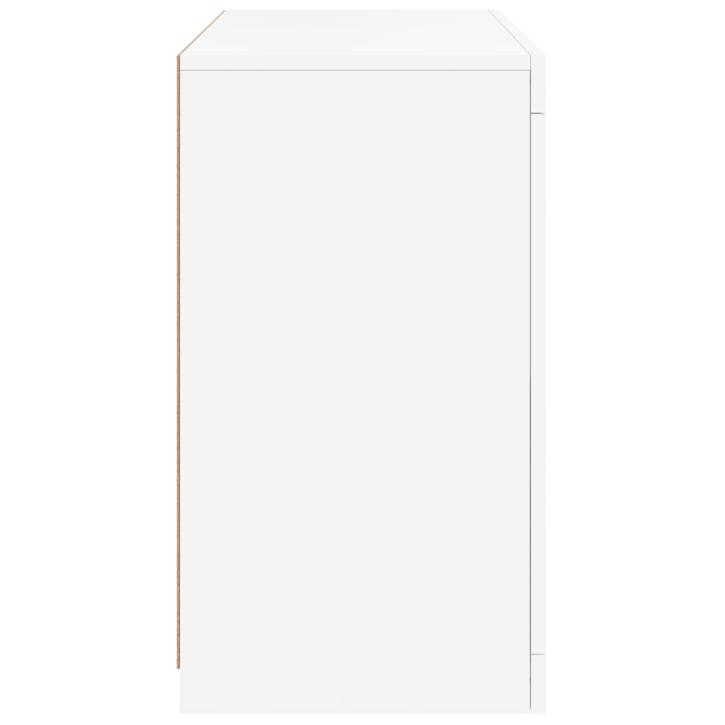 Servanta cu lumini LED, alb, 60,5x37x67 cm — imaginea 8