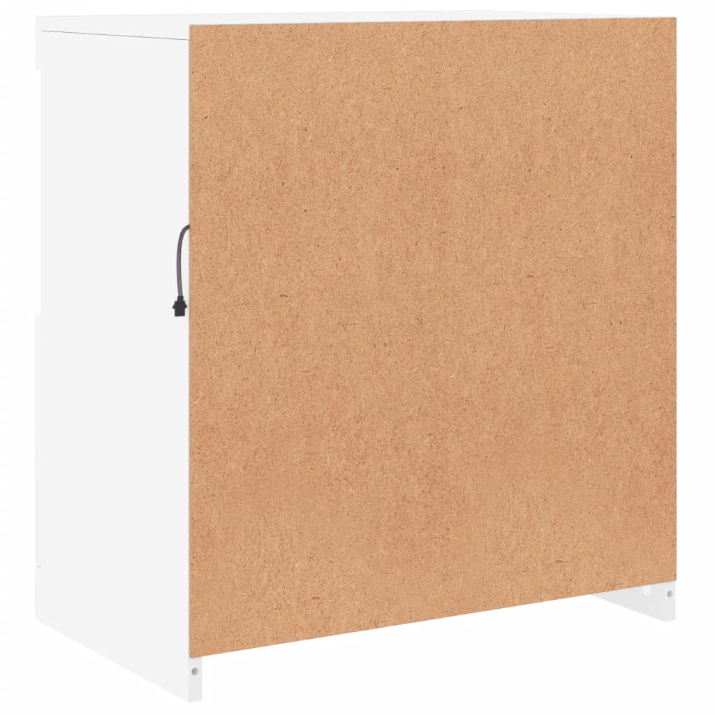 Servanta cu lumini LED, alb, 60,5x37x67 cm — imaginea 9