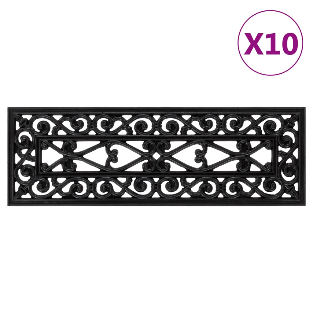 Trepte de scara, 10 buc., 25x75 cm, cauciuc