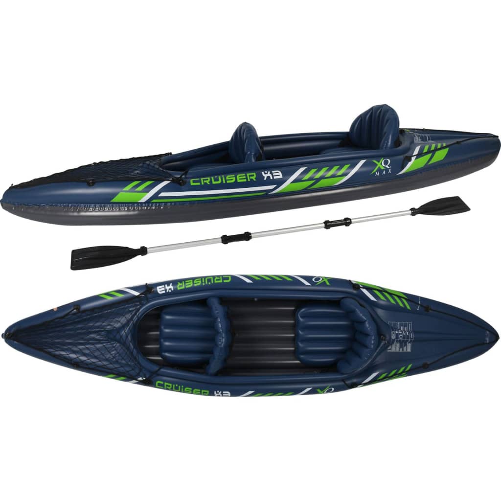 XQ Max Caiac „Cruiser X3”, albastru si verde, 342x76x32 cm