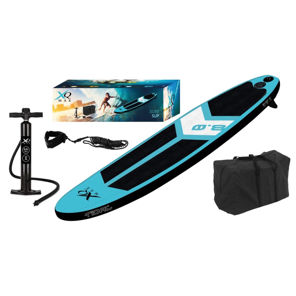 XQ Max Placa SUP de surf, 245 cm, albastru si negru
