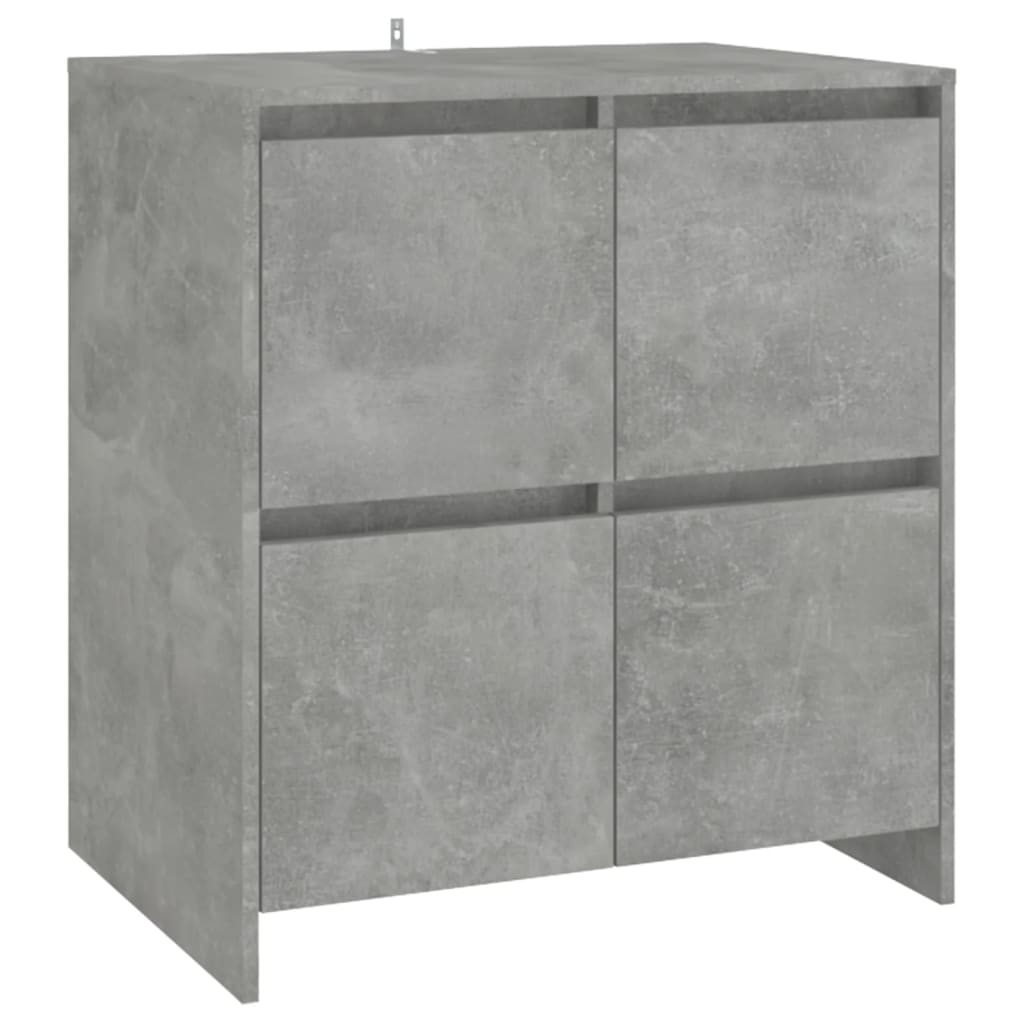 Servante, 2 buc., gri beton, 70x41x75 cm, lemn prelucrat — imaginea 4
