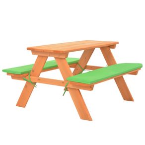 mese si banci din lemn pentru terase Masa cu banci pentru picnic copii 89x79x50cm lemn masiv brad
