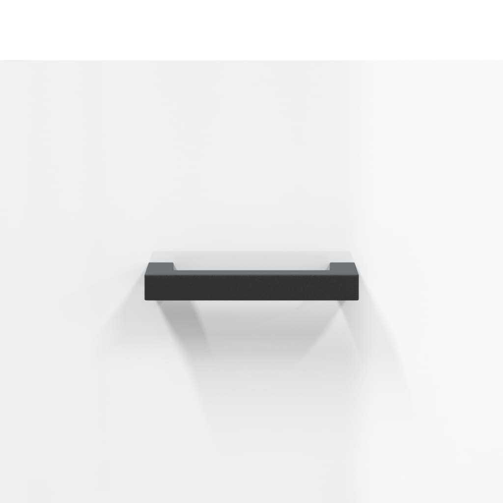 Servanta, alb extralucios, 34,5x34x90 cm, lemn compozit — imaginea 9