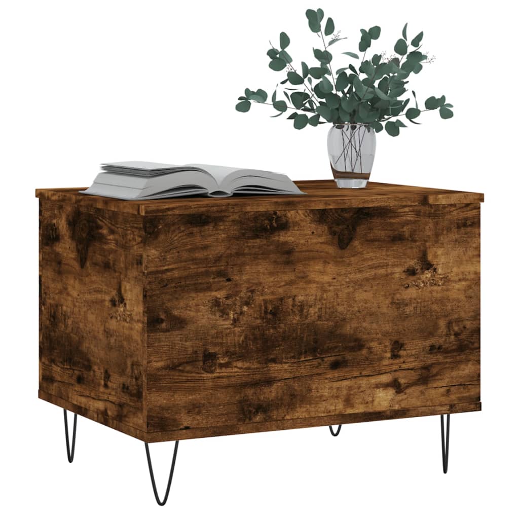 Masuta de cafea, stejar fumuriu, 60x44,5x45 cm, lemn prelucrat — imaginea 4