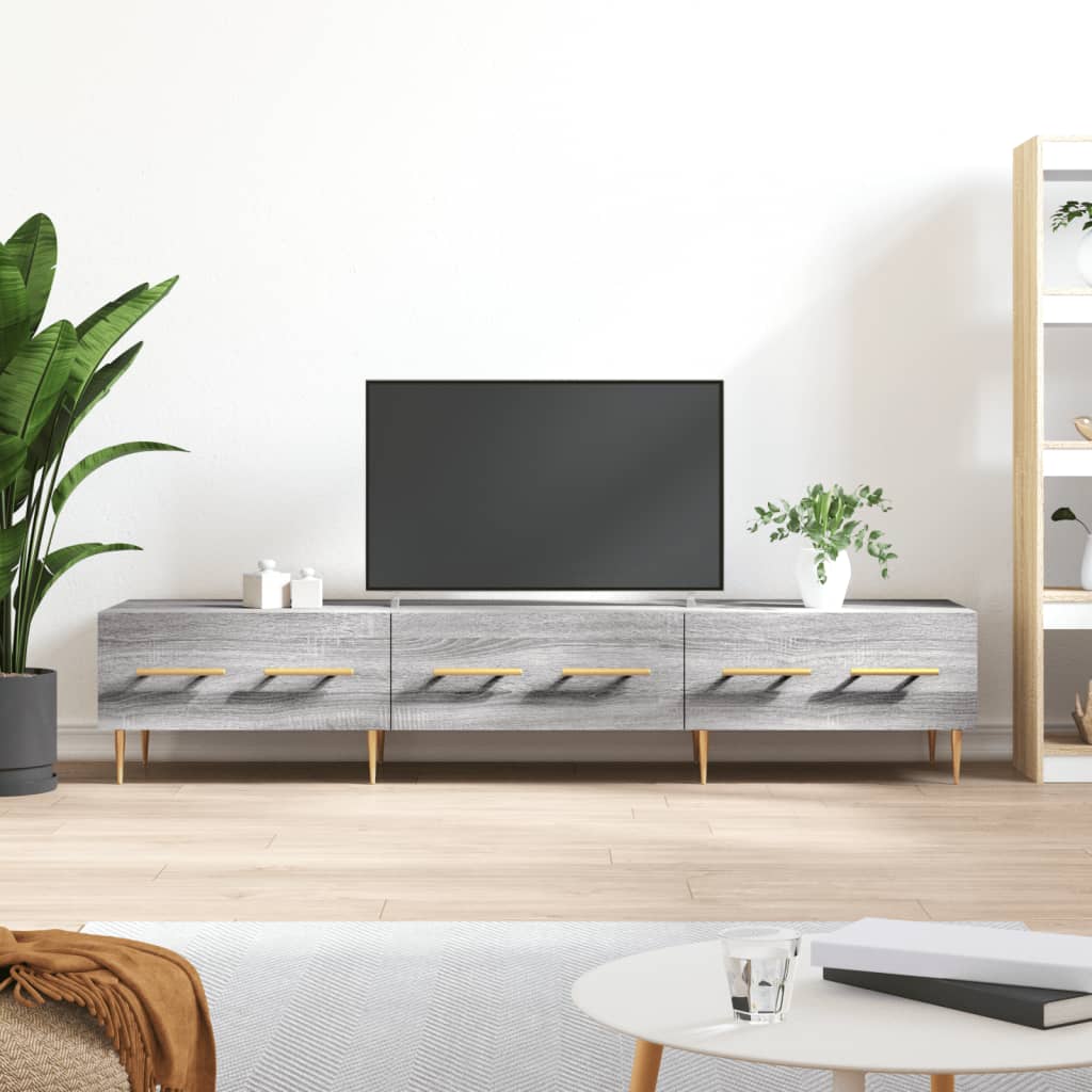 Dulap TV, stejar sonoma, 150x36x30 cm, lemn prelucrat — imaginea 2