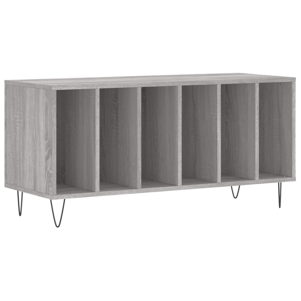 Dulap pentru discuri gri sonoma, 100x38x48 cm, lemn prelucrat