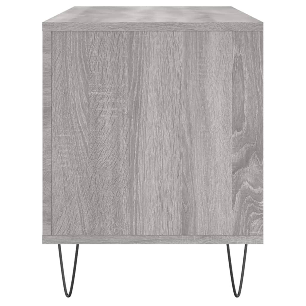 Dulap pentru discuri gri sonoma, 100x38x48 cm, lemn prelucrat — imaginea 5