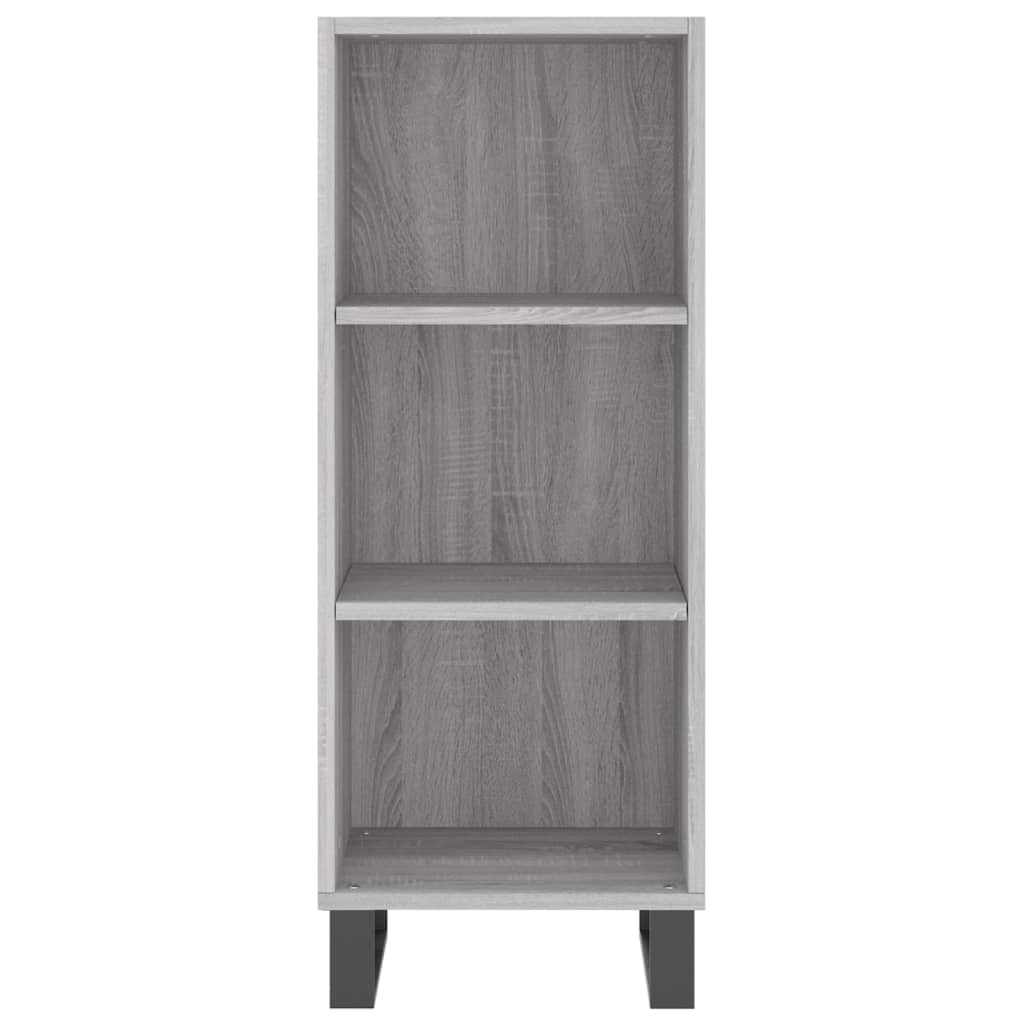 Servanta, gri sonoma, 34,5x32,5x90 cm, lemn compozit — imaginea 3