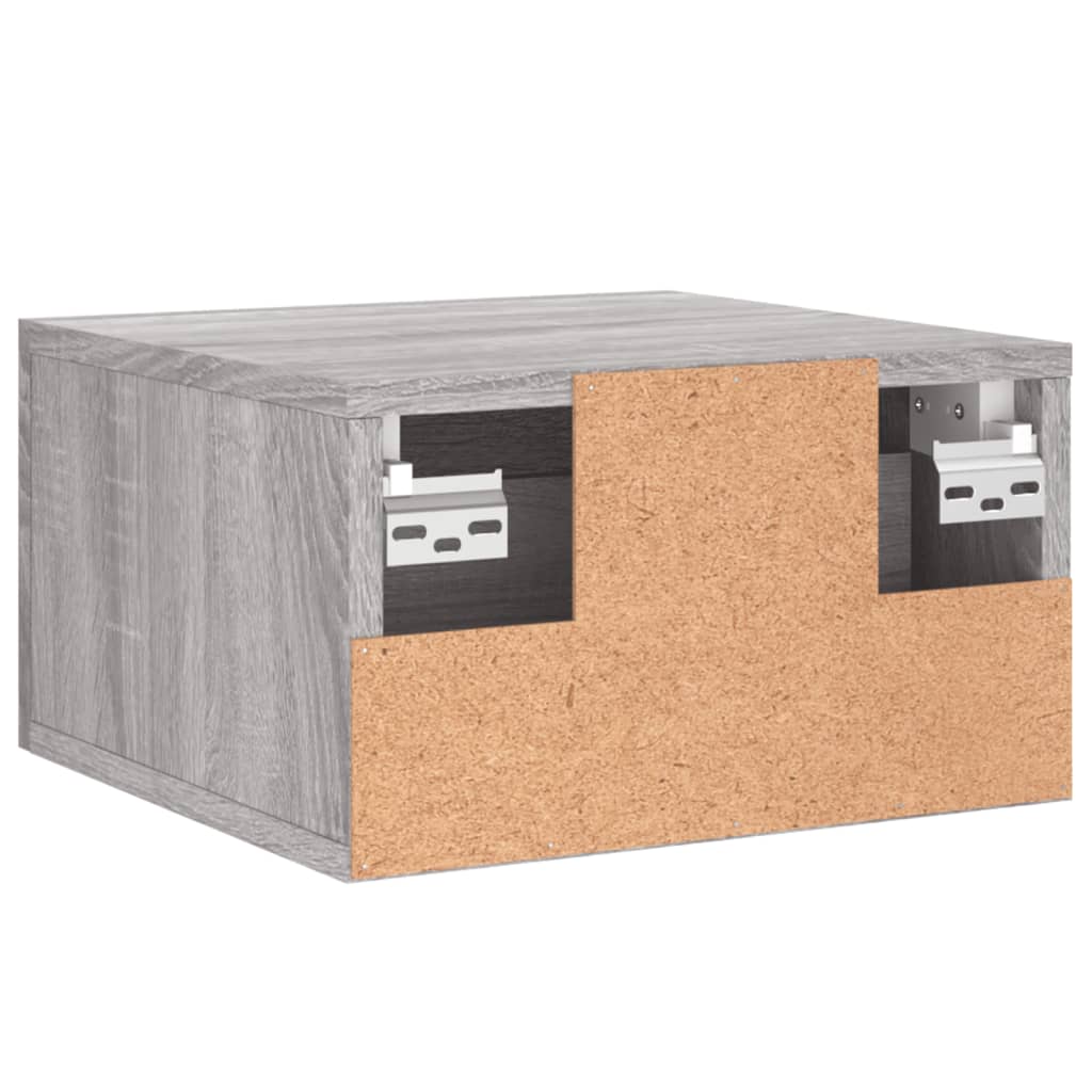 Noptiere de perete, 2 buc., sonoma gri, 35x35x20 cm — imaginea 9
