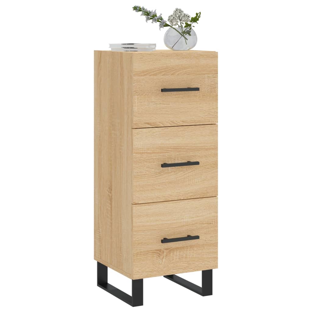 Servanta, stejar sonoma, 34,5x34x90 cm, lemn compozit — imaginea 3