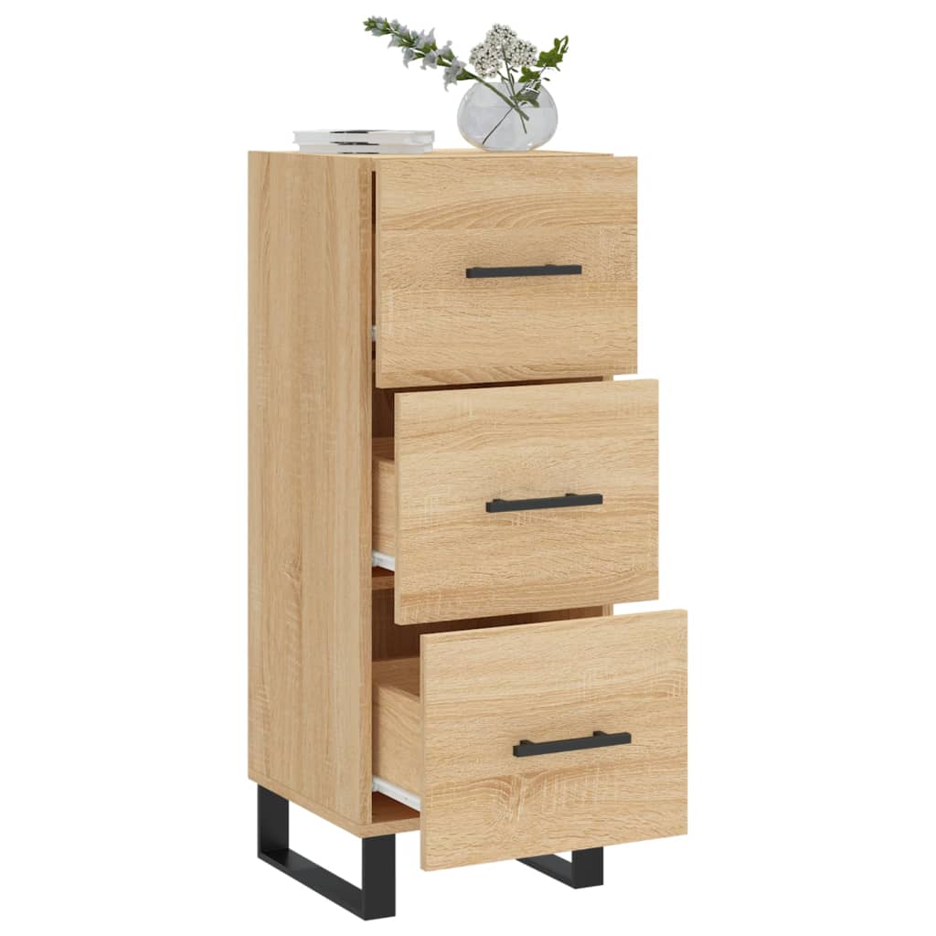 Servanta, stejar sonoma, 34,5x34x90 cm, lemn compozit — imaginea 4