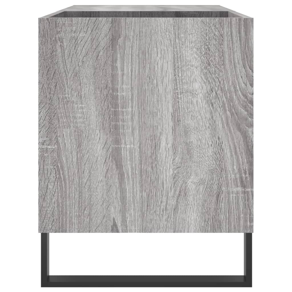 Dulap pentru discuri gri sonoma 85x38x48 cm lemn prelucrat — imaginea 5
