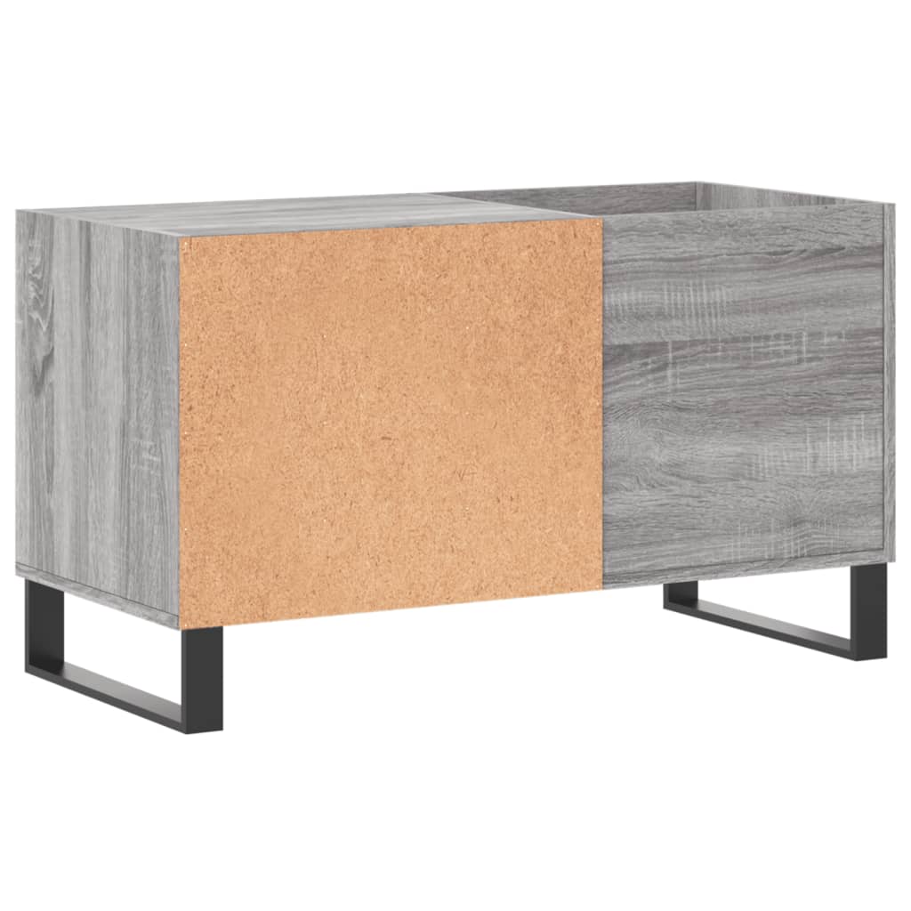 Dulap pentru discuri gri sonoma 85x38x48 cm lemn prelucrat — imaginea 6