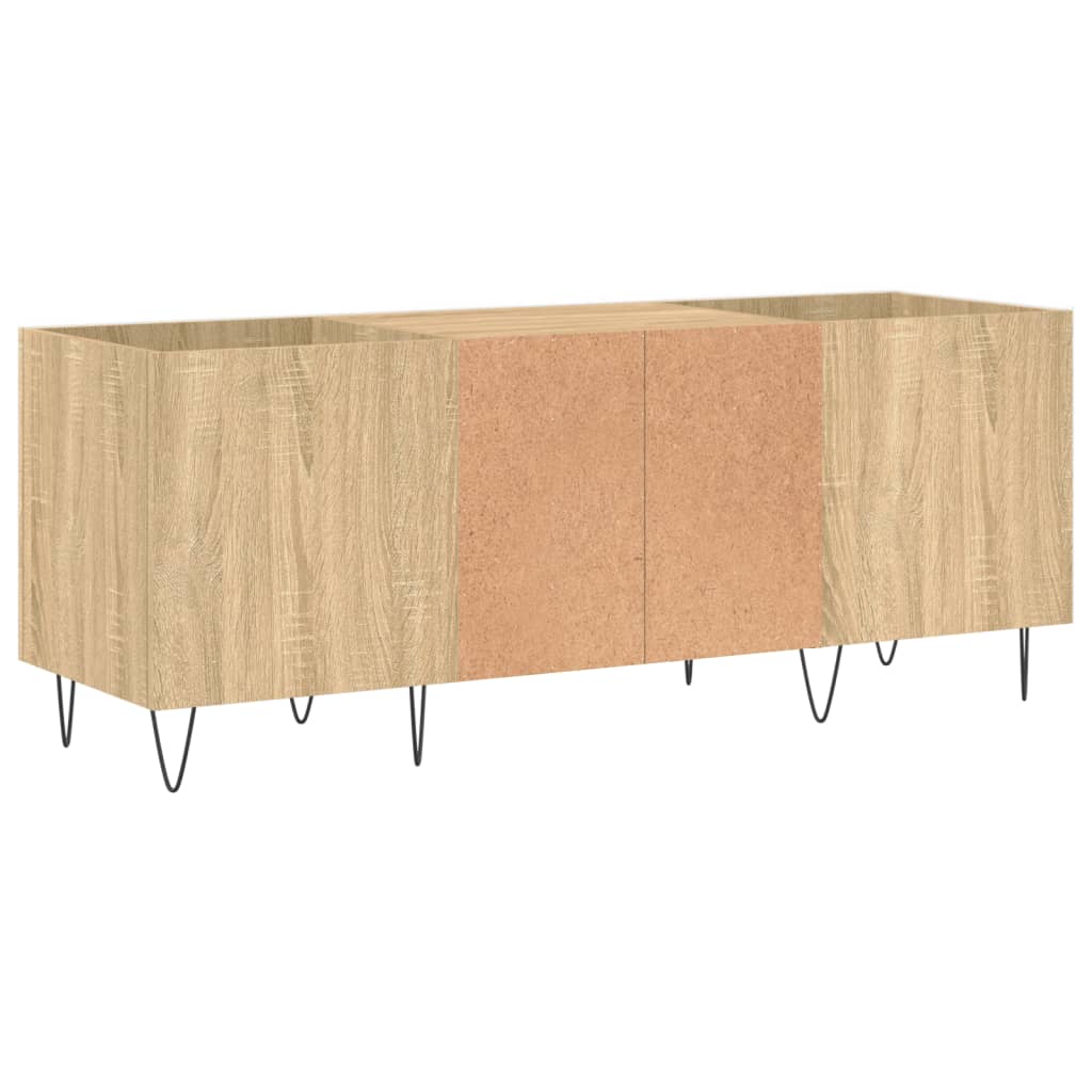 Dulap pentru discuri stejar sonoma 121x38x48 cm, lemn prelucrat — imaginea 6