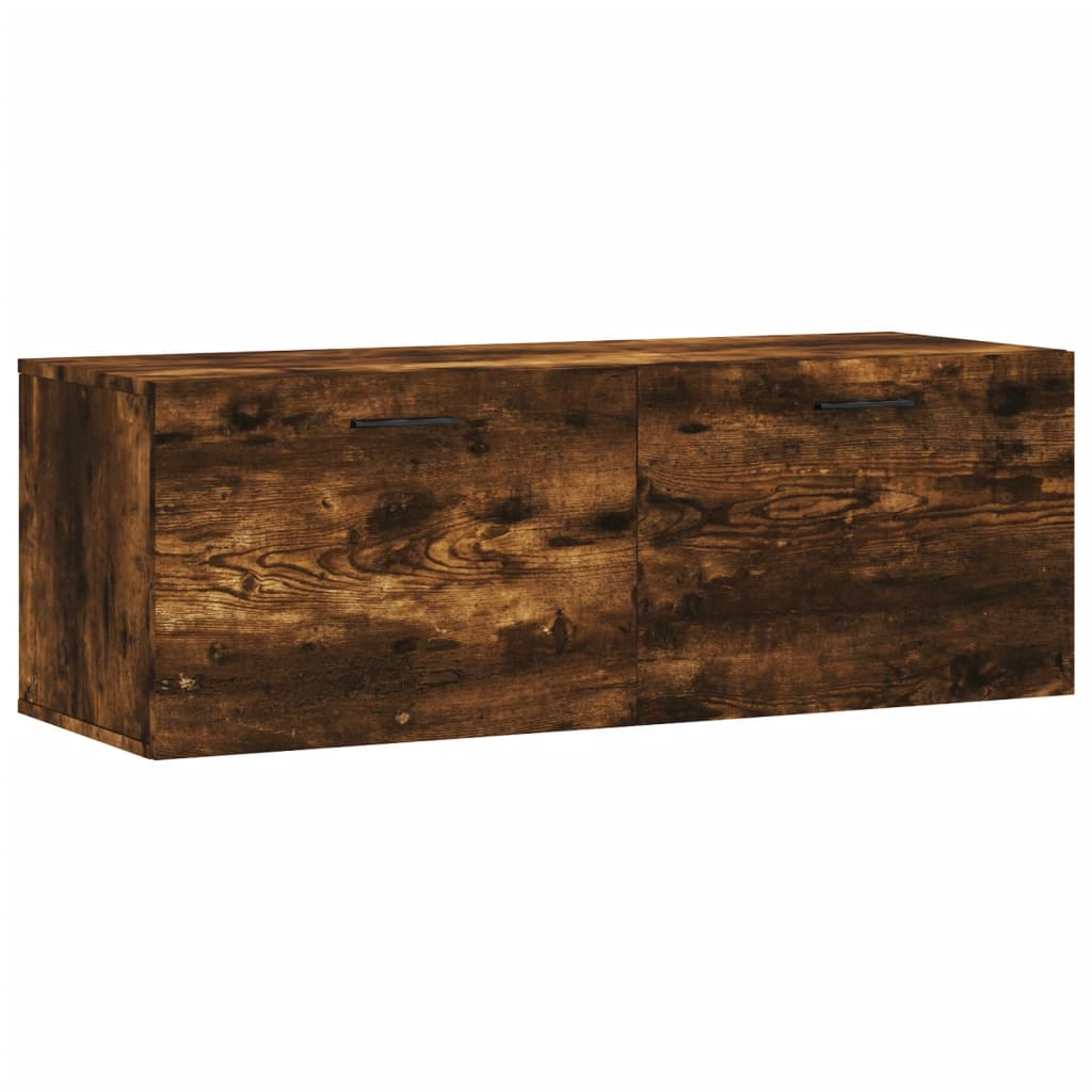 Dulap de perete, stejar fumuriu, 100x36,5x35 cm, lemn prelucrat