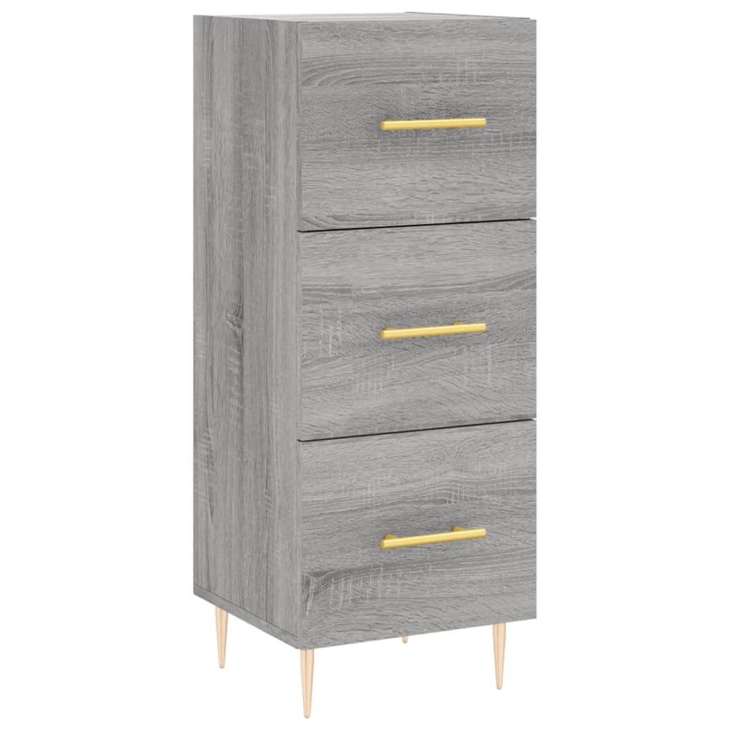 Servanta, gri sonoma, 34,5x34x90 cm, lemn compozit