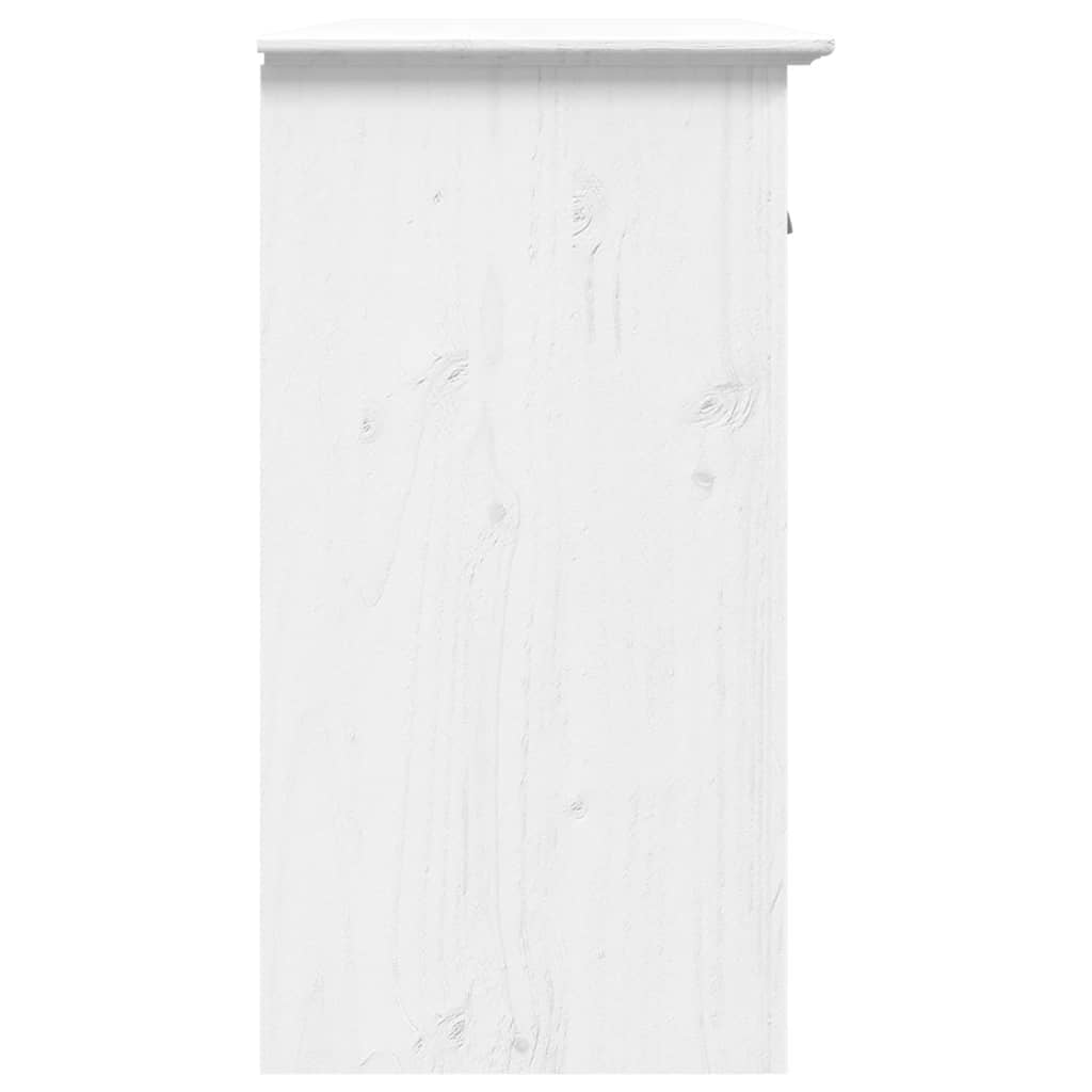 Servanta "BODO", alb, 115x43x79,5 cm, lemn masiv de pin — imaginea 5