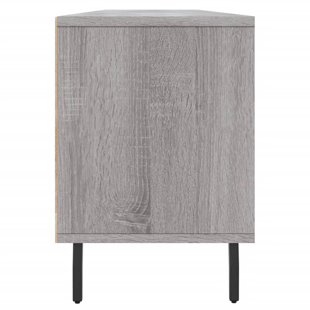 Comoda TV, gri sonoma, 150x30x44,5 cm, lemn prelucrat — imaginea 7