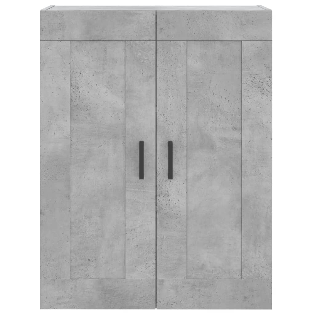 Dulap pe perete, gri beton, 69,5x34x90 cm, lemn prelucrat — imaginea 6