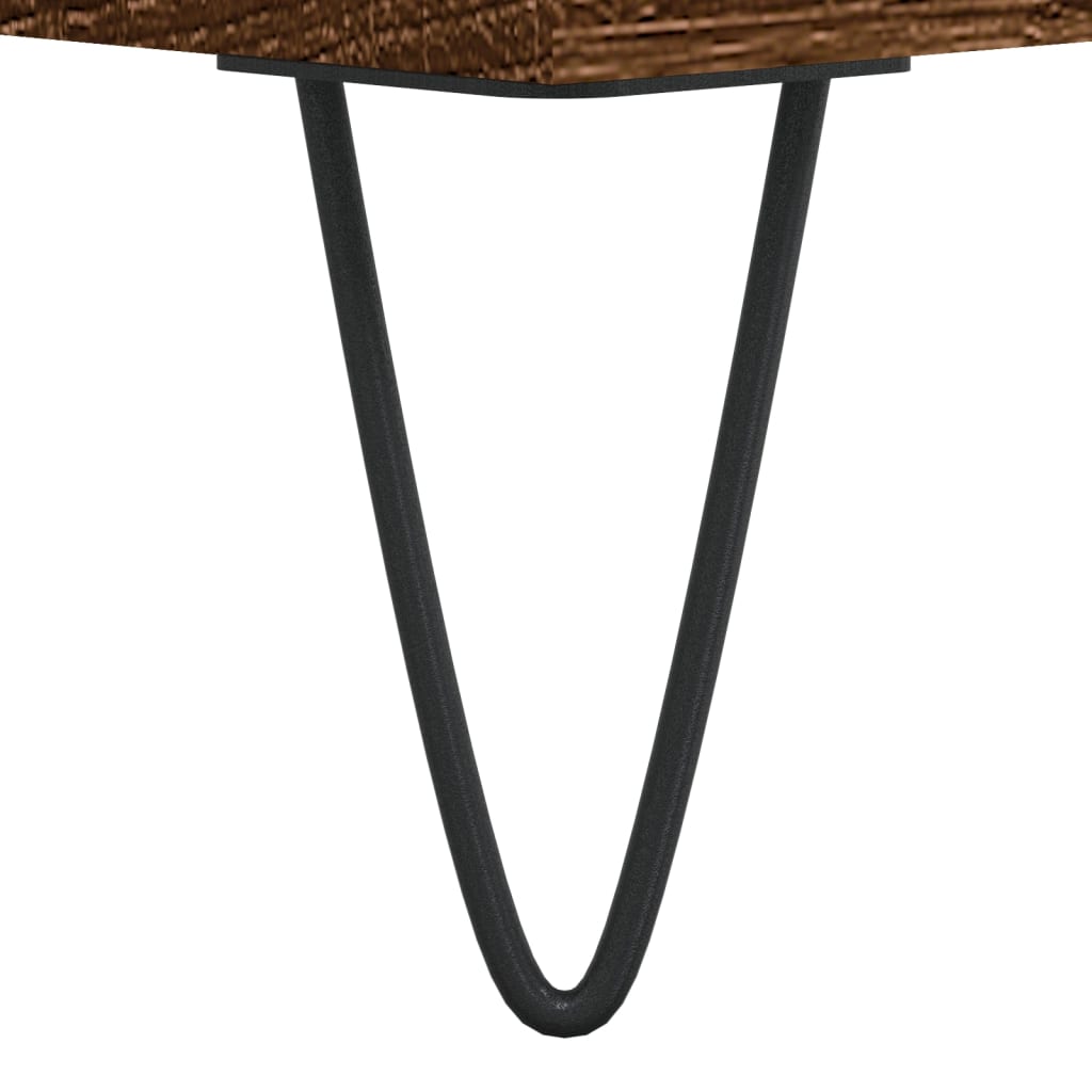 Masuta de cafea, stejar maro, 90x44,5x45 cm, lemn compozit — imaginea 9