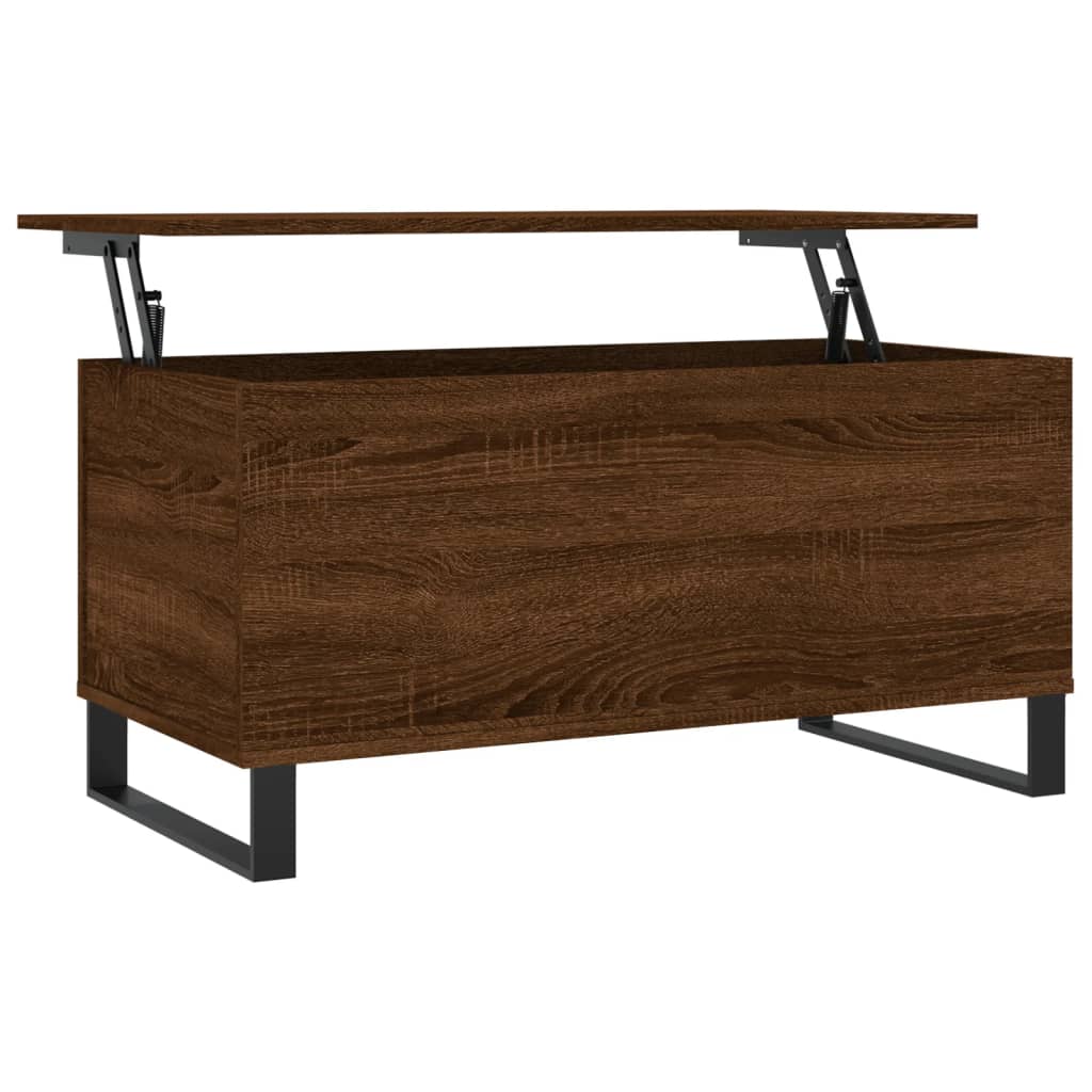 Masuta de cafea, stejar maro, 90x44,5x45 cm, lemn compozit