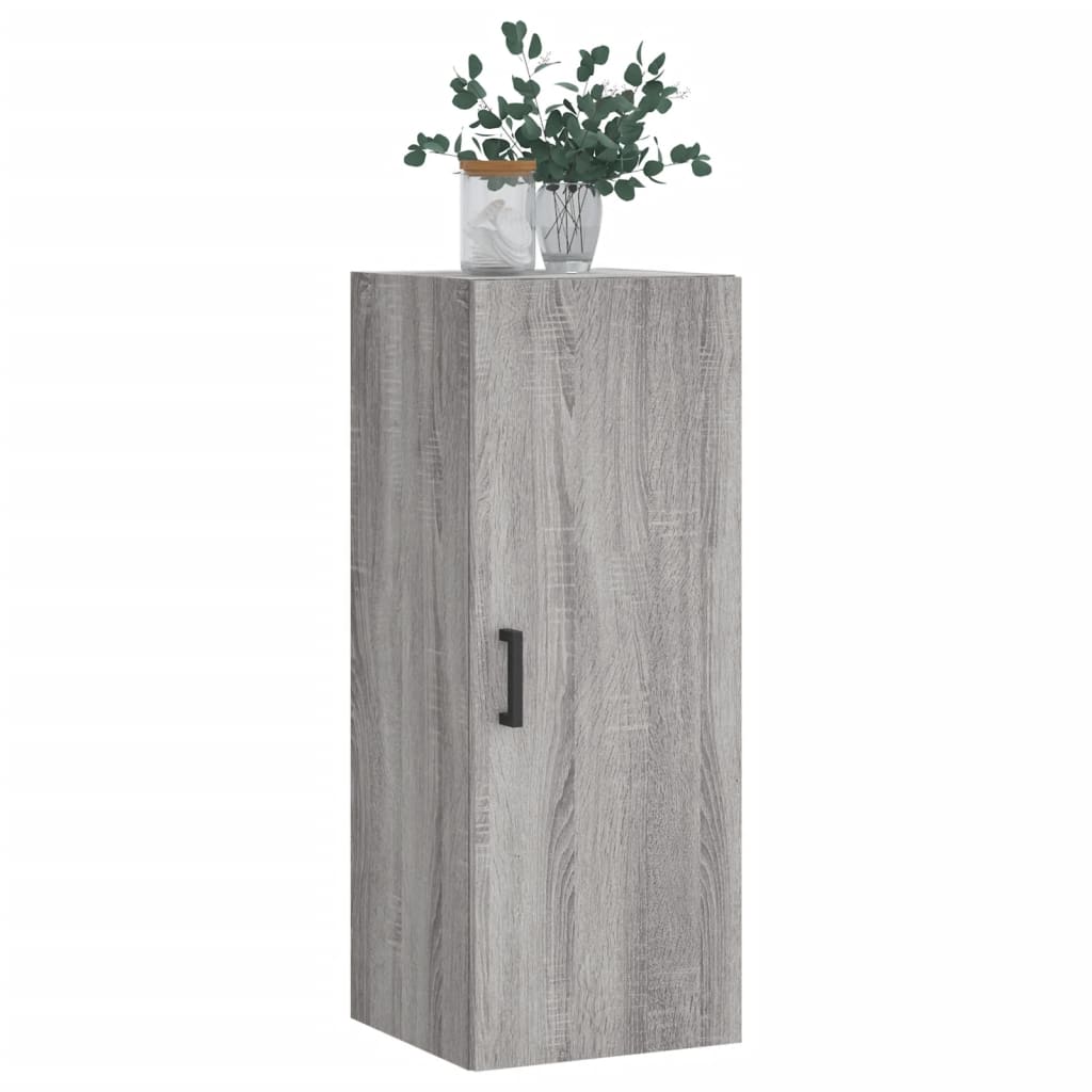 Dulap montat pe perete, gri sonoma, 34,5x34x90 cm — imaginea 4